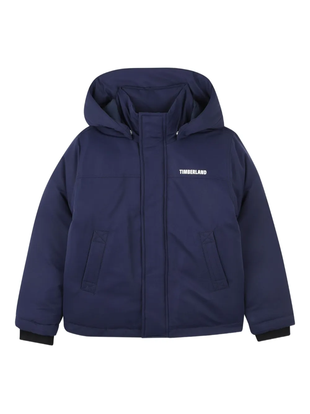 Timberland Kids フーデッド パデッドコート - ブルー Timberland Kids フーデッド パデッドコート - ブルー