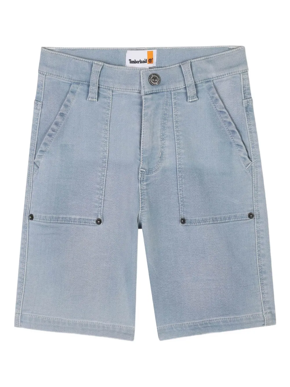 Timberland Utility-pockets Denim Shorts In Blue