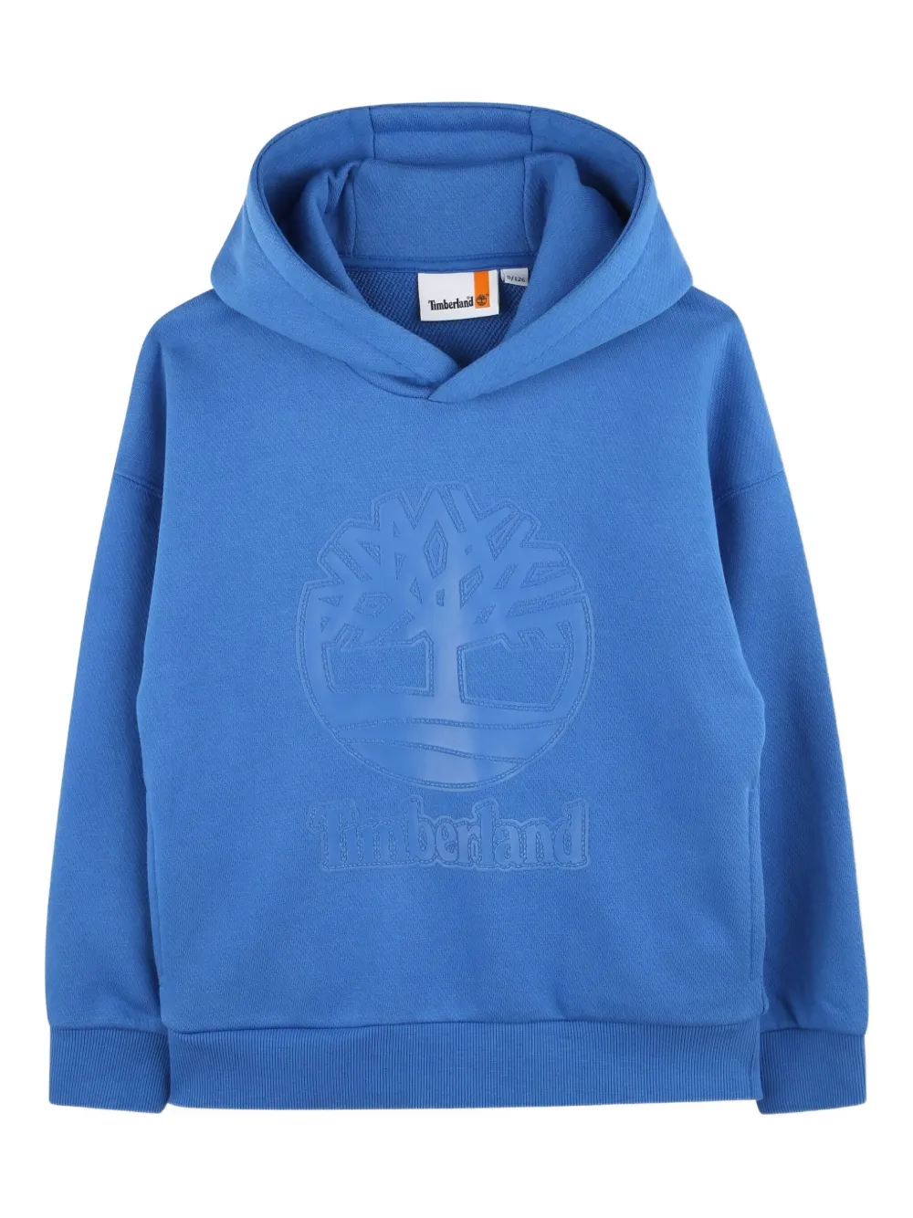 Timberland Kids ロゴエンボス パーカー - ブルー Timberland Kids ロゴエンボス パーカー - ブルー