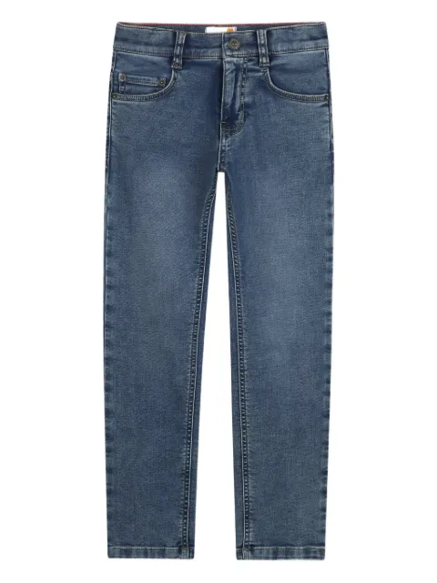 Timberland Kids logo-patch jeans
