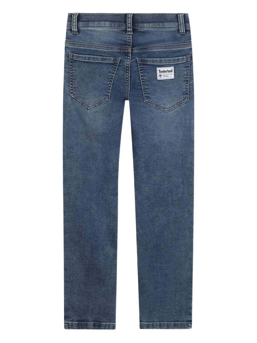 Timberland Logo-patch Jeans In Blue
