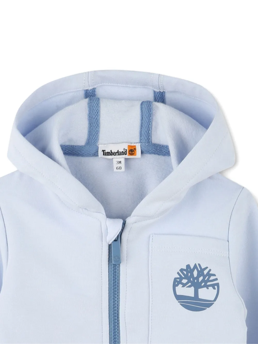 Timberland Kids Hoodie met logoprint Blauw