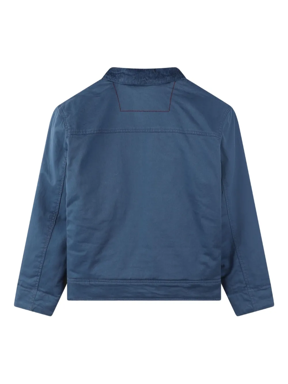 Timberland Corduroy-collar Zip-front Jacket In Blue