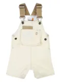 Timberland Kids corduroy-strap dungarees - Neutrals