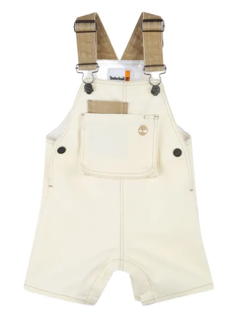 Timberland Kids corduroy-strap dungarees