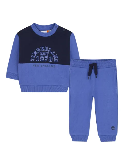 Timberland Kids colour-block logo-print tracksuit 