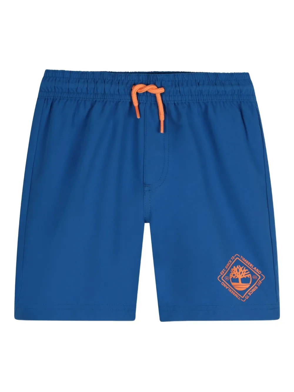 Timberland Kids logo-print drawstring swim shorts - ブルー Timberland Kids logo-print drawstring swim shorts - ブルー