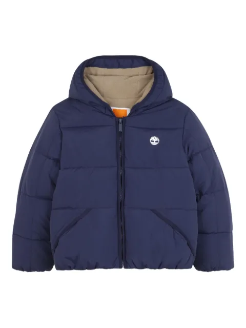 Timberland Kids quilted hooded padded jacket