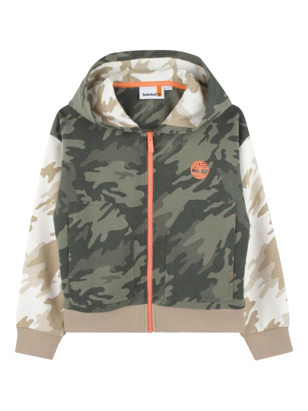 Timberland Kids camouflage-print hoodie | Green | Image 1