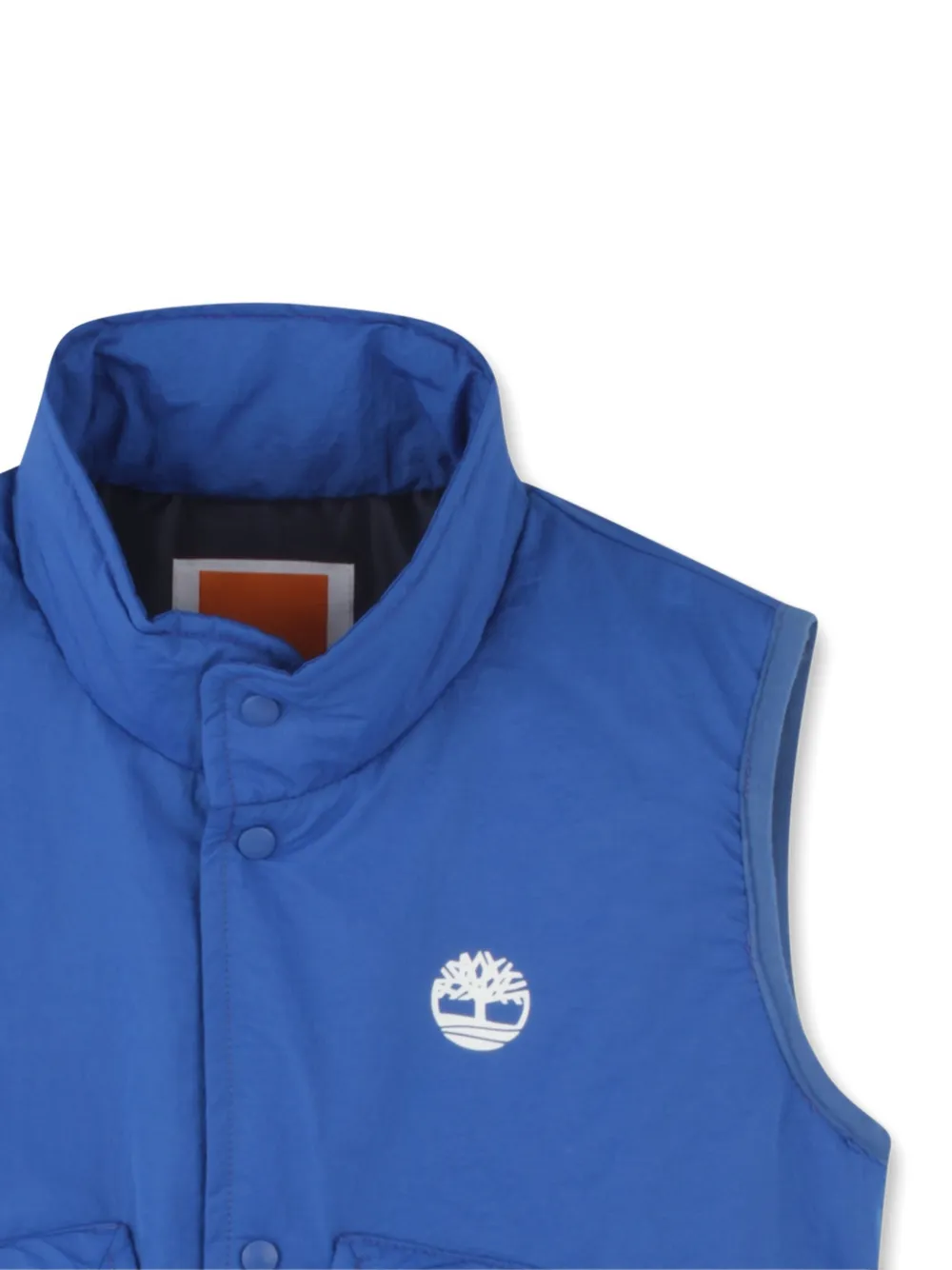Timberland Kids Bodywarmer met logoprint Blauw