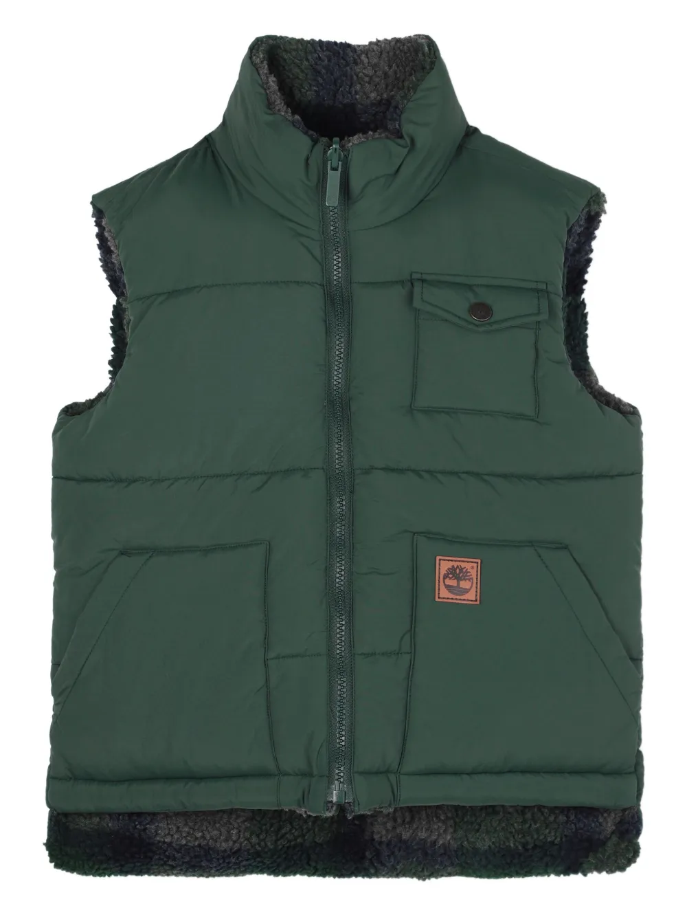 Timberland Quilted Puffer Gilet In Multi