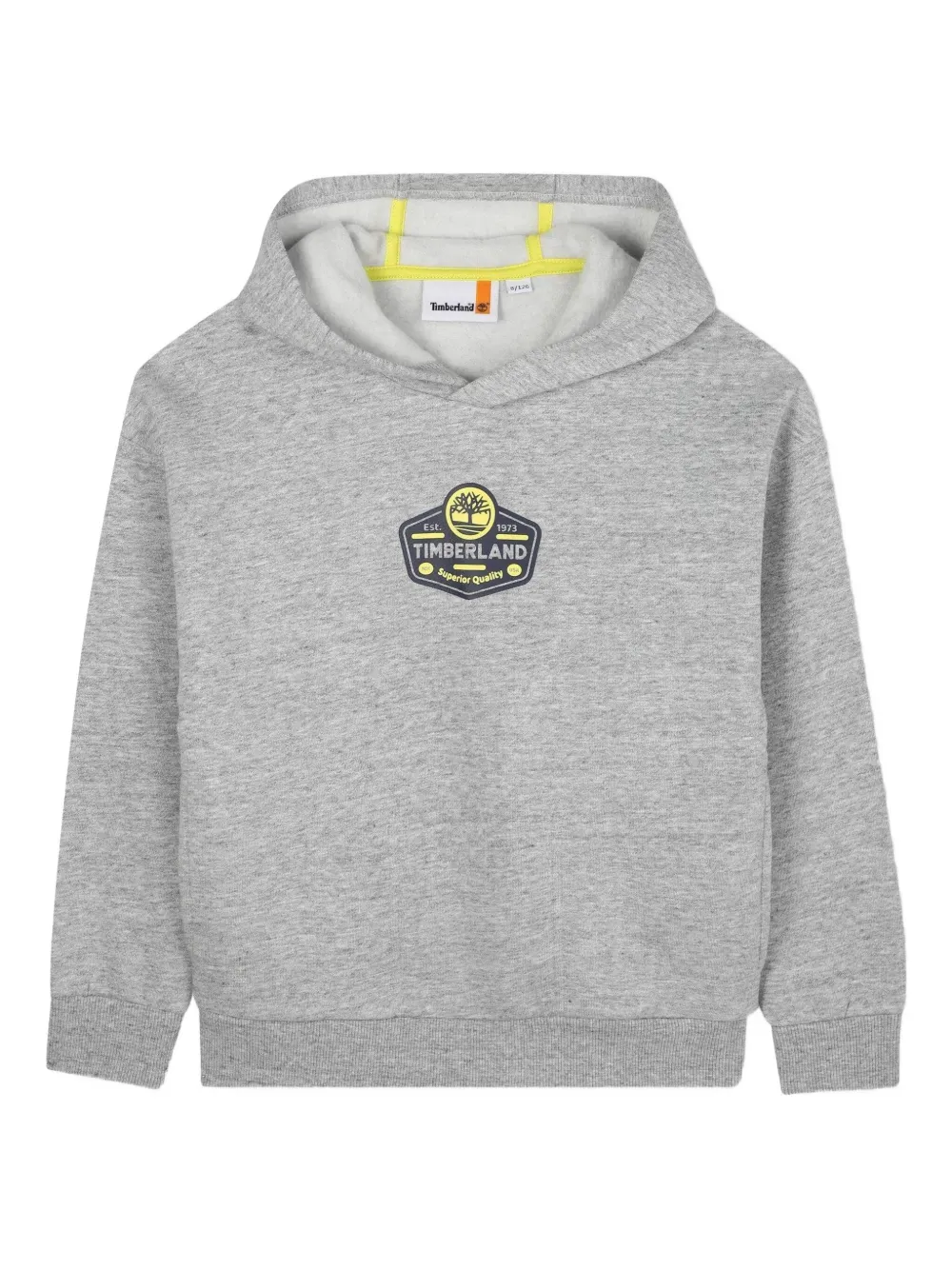 Timberland Kids logo-print hoodie - Grigio