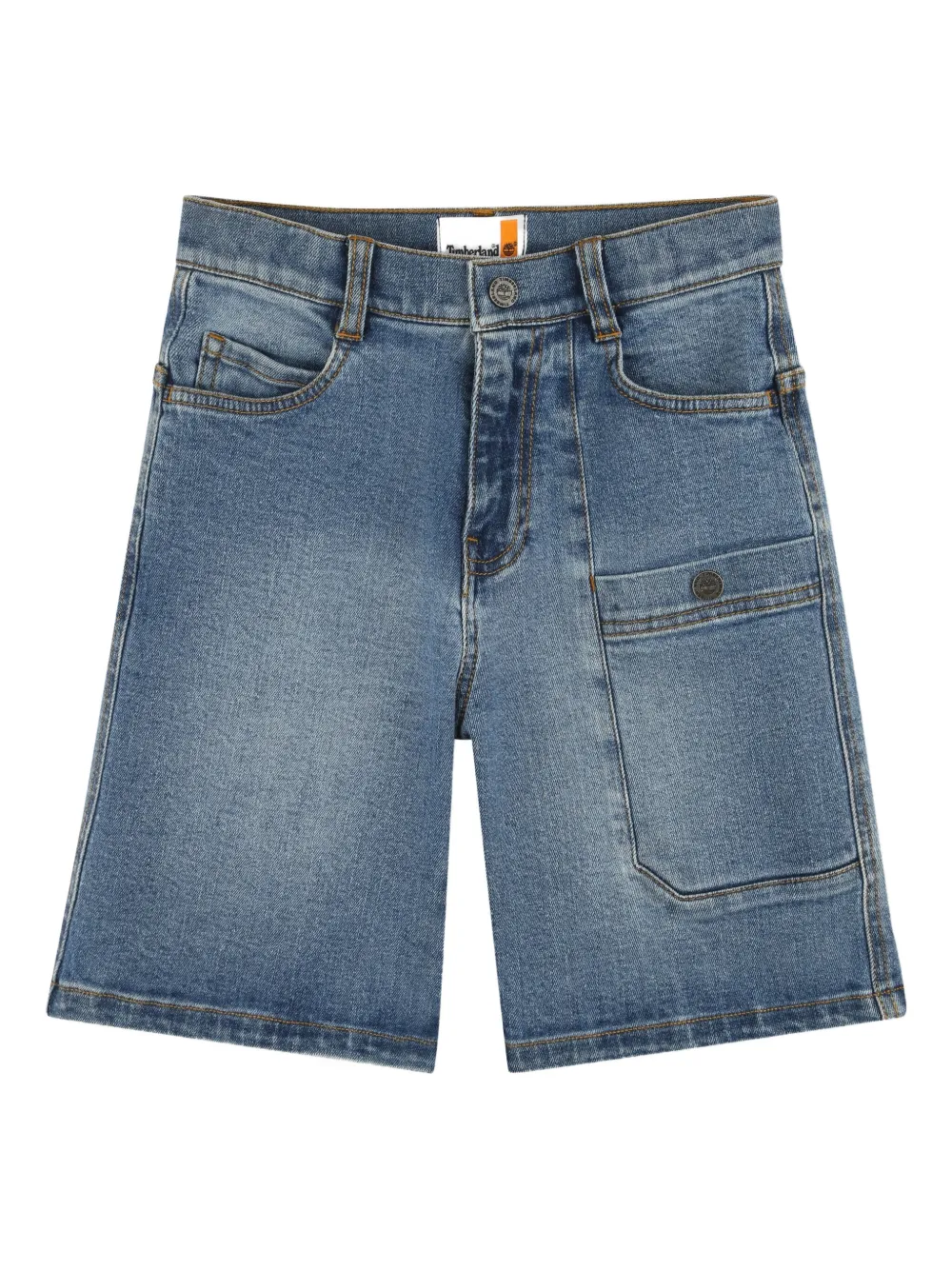 Timberland Kids patch-pockets denim shorts | Blue | Image 1