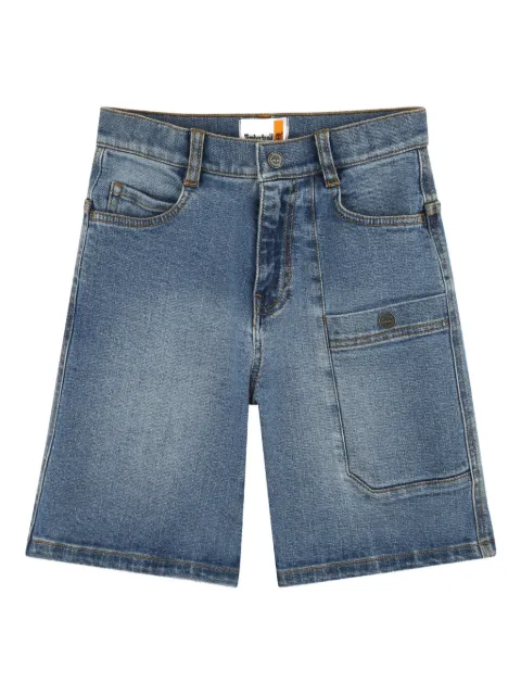 Timberland Kids patch-pockets denim shorts