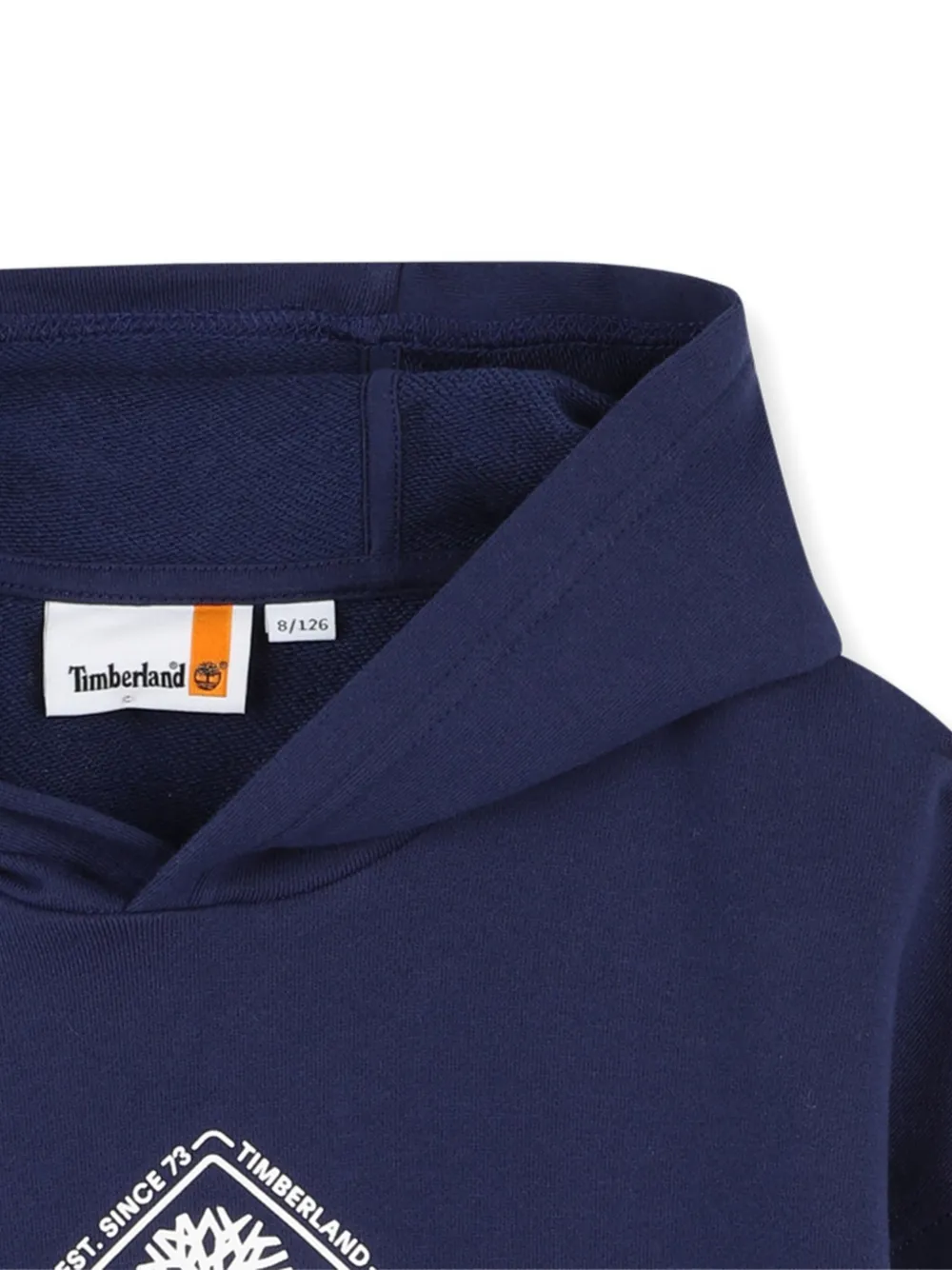 Timberland Kids Hoodie met logo Blauw