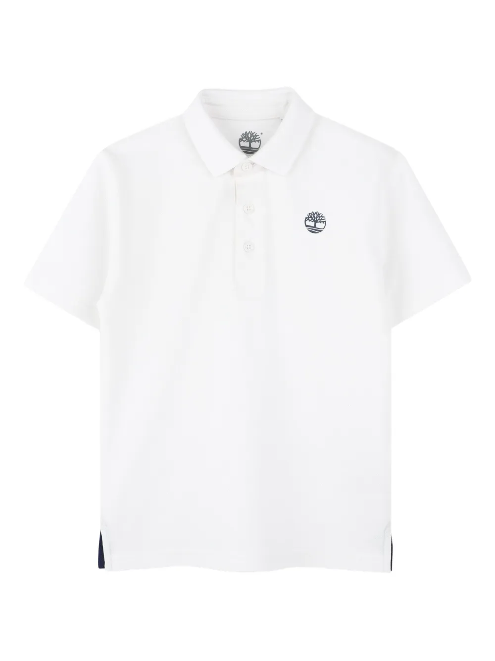 Timberland Logo-embroidered Polo Shirt In White