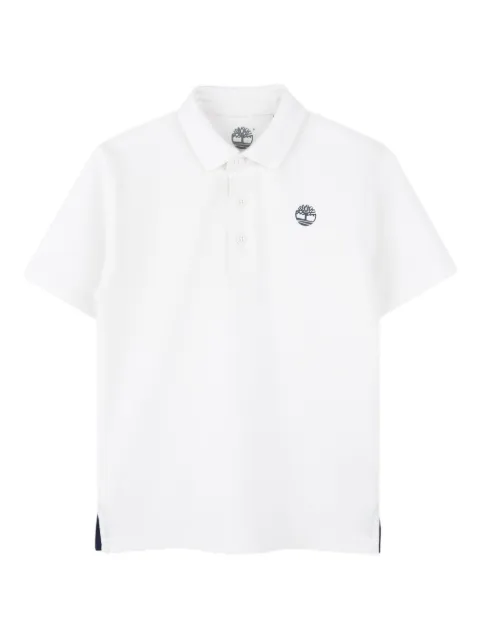 Timberland Kids logo-embroidered polo shirt
