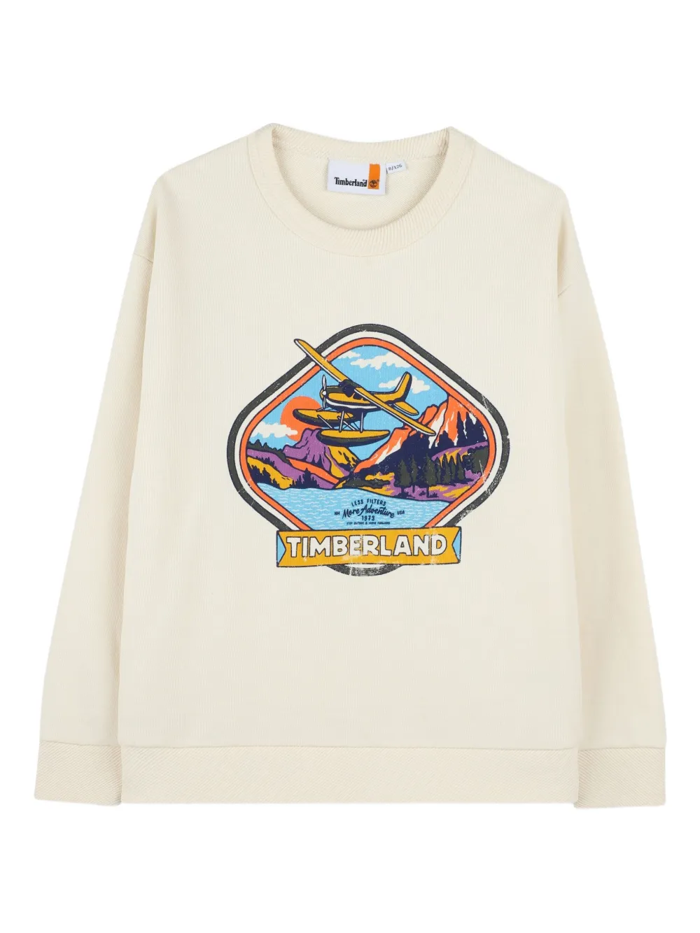 Timberland Kids plane-print sweatshirt | Neutrals | Image 1