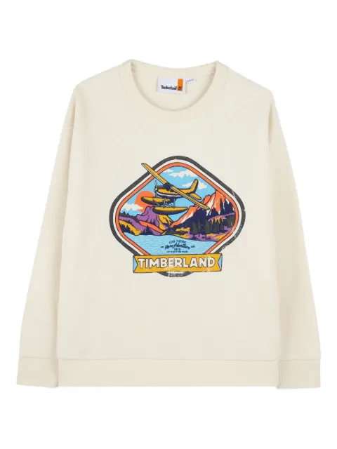 Timberland Kids plane-print sweatshirt