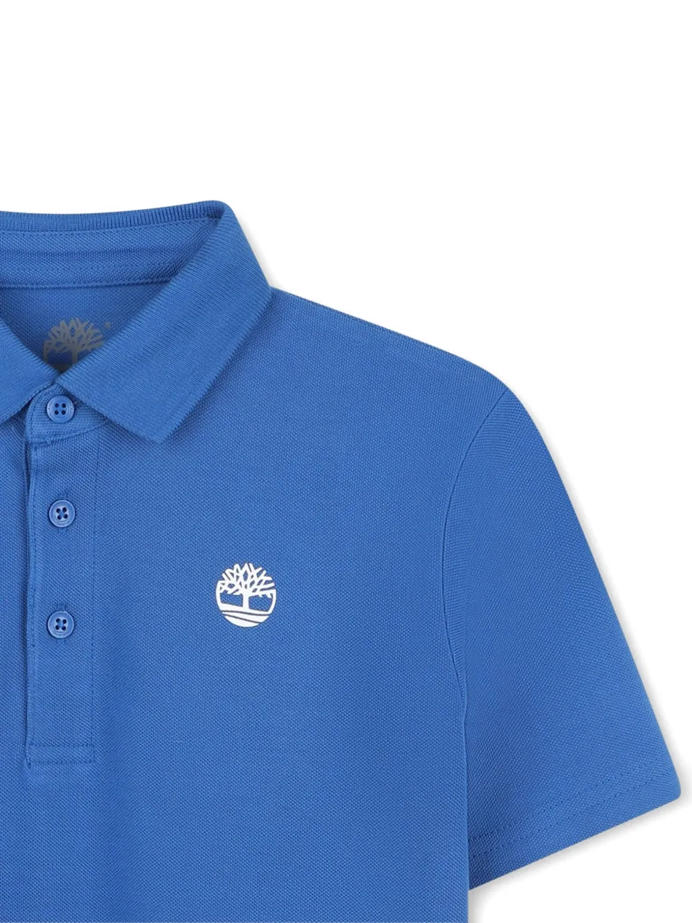 Timberland Logo-print Polo Shirt In Blue