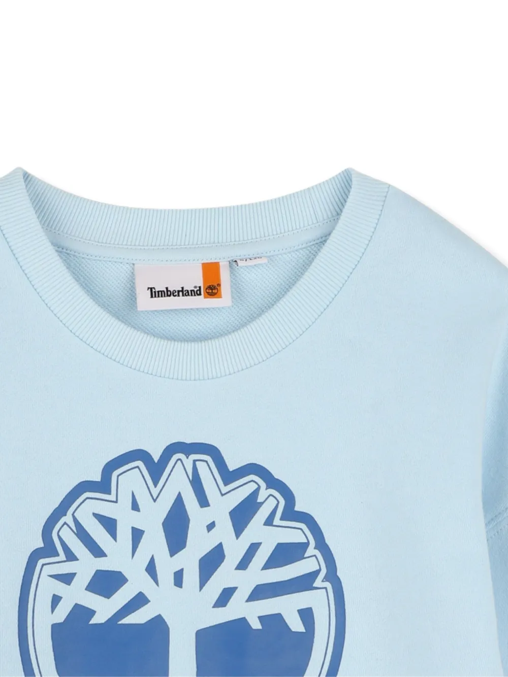 Timberland Kids Sweater met logoprint Blauw