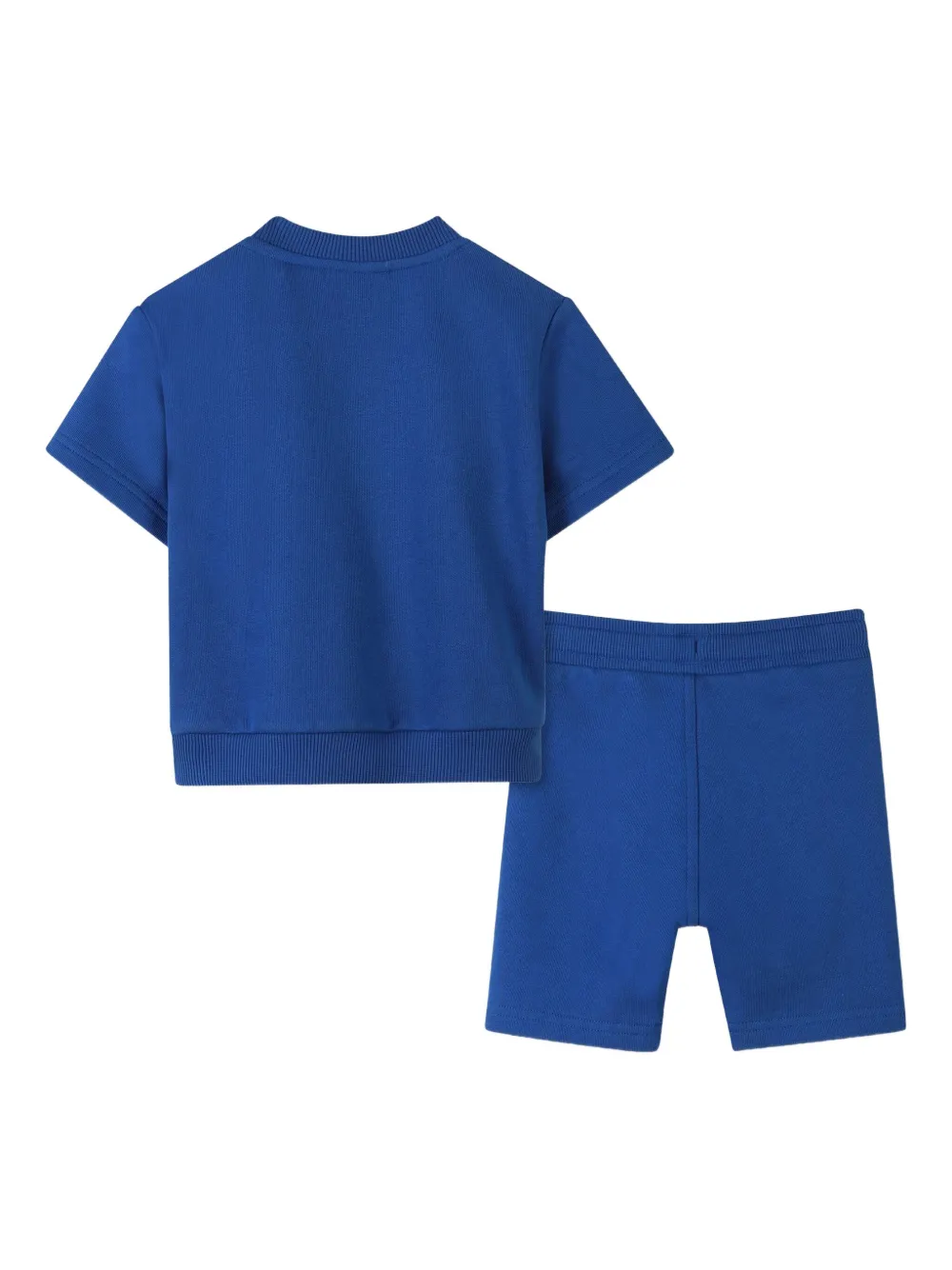 Timberland Kids Geribbelde shorts met geborduurd logo Blauw