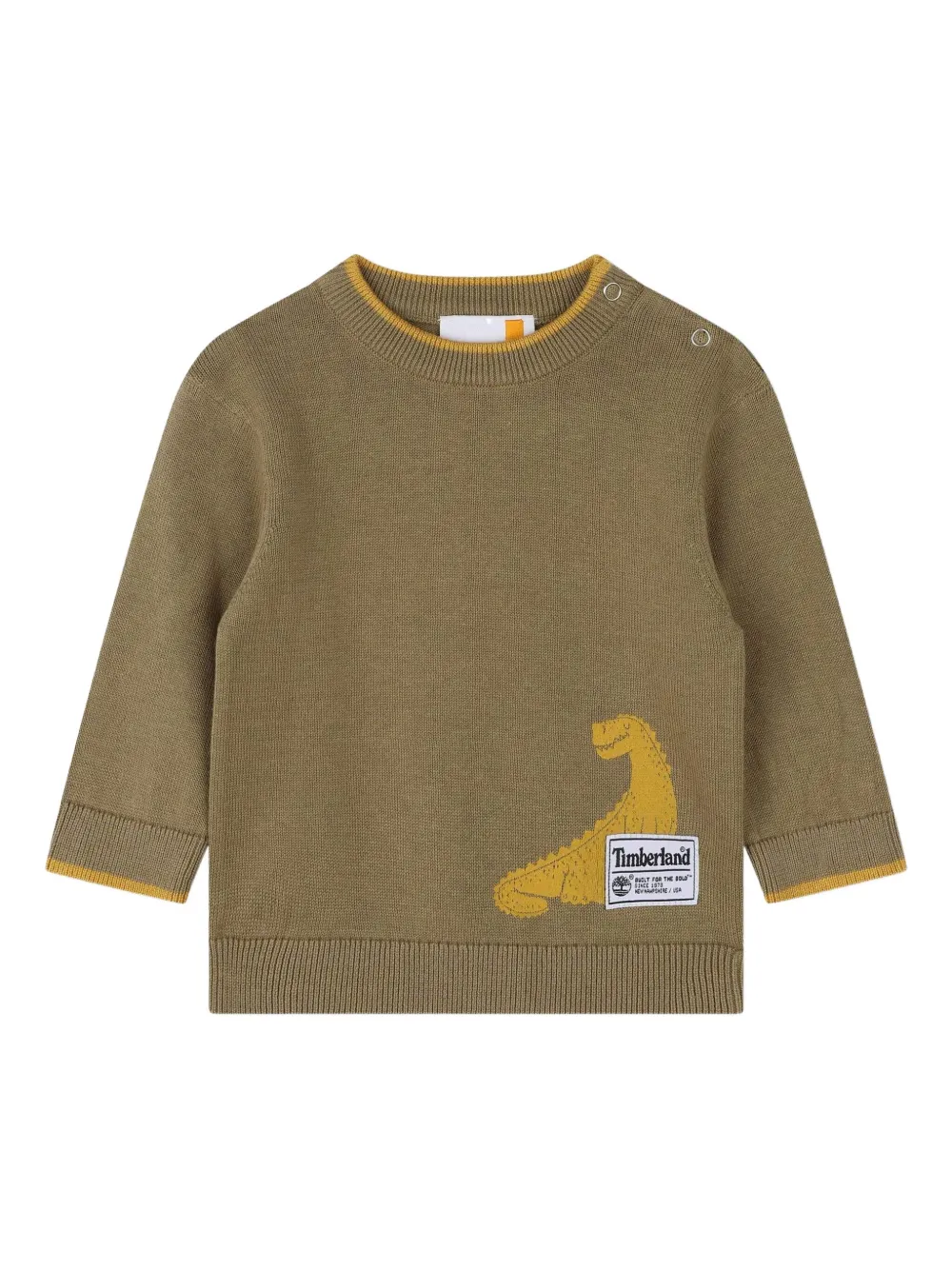Timberland Kids アップリケ スウェットシャツ - ブラウン Timberland Kids アップリケ スウェットシャツ - ブラウン