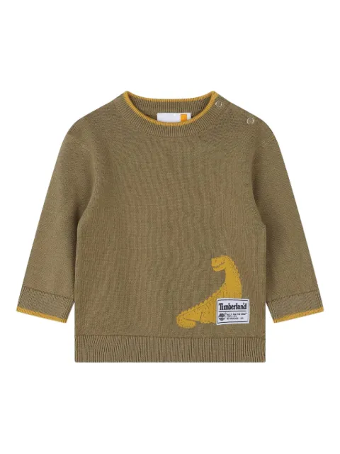 Timberland Kids سويت شيرت بأبليكة ديناصور