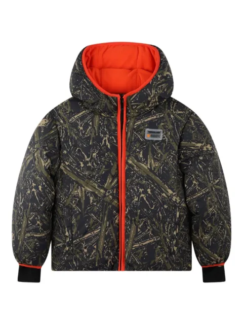 Timberland Kids abstract-print puffer jacket