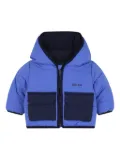 Timberland Kids quilted hooded padded coat - Black
