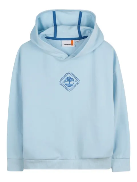 Timberland Kids logo-print hooded sweatshirt