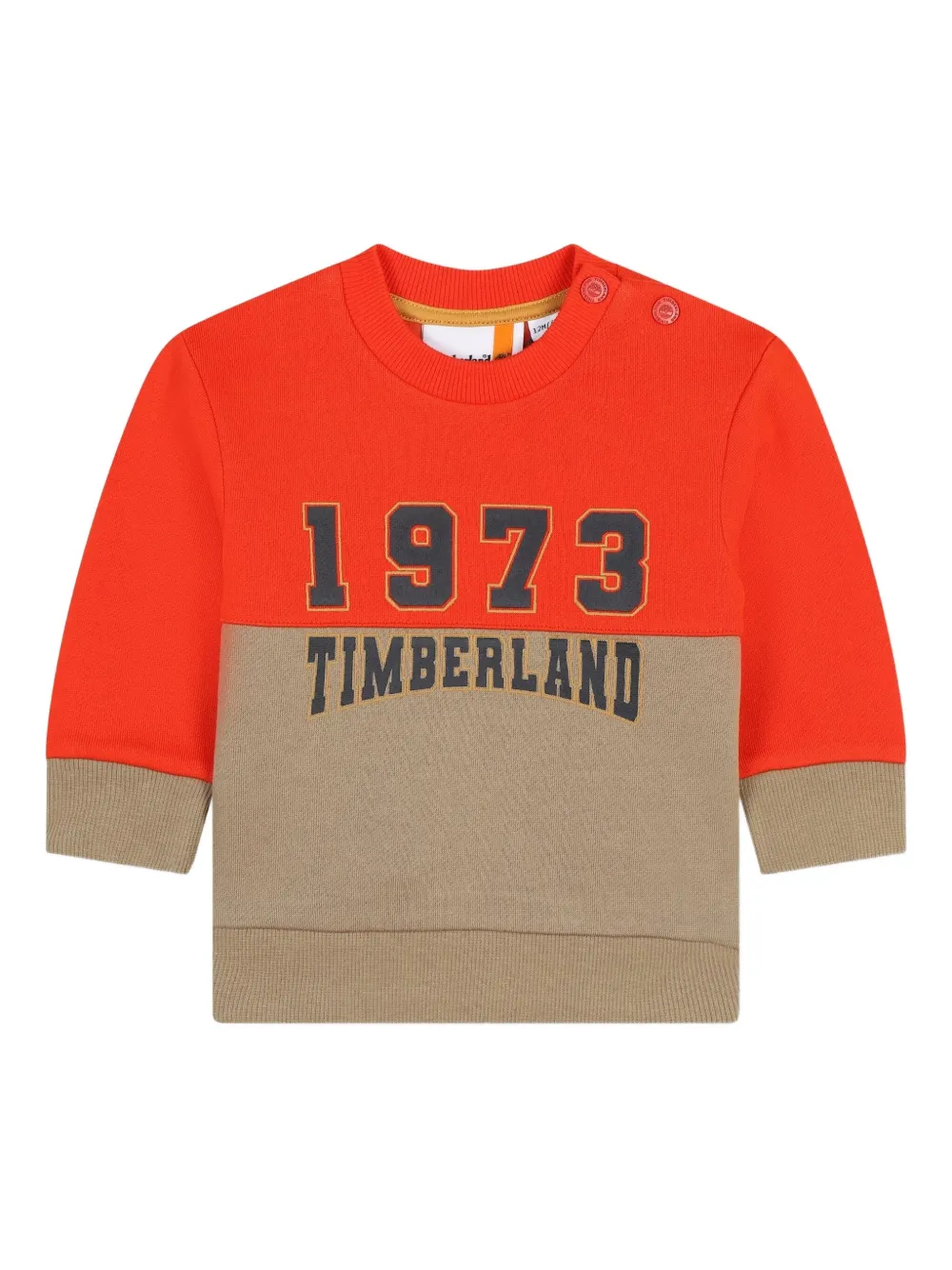 Timberland Kids 1973 カラーブロック スウェットシャツ - ニュートラル Timberland Kids 1973 カラーブロック スウェットシャツ - ニュートラル