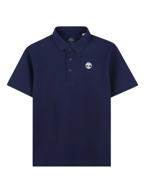 Timberland Kids logo-embroidered polo shirt