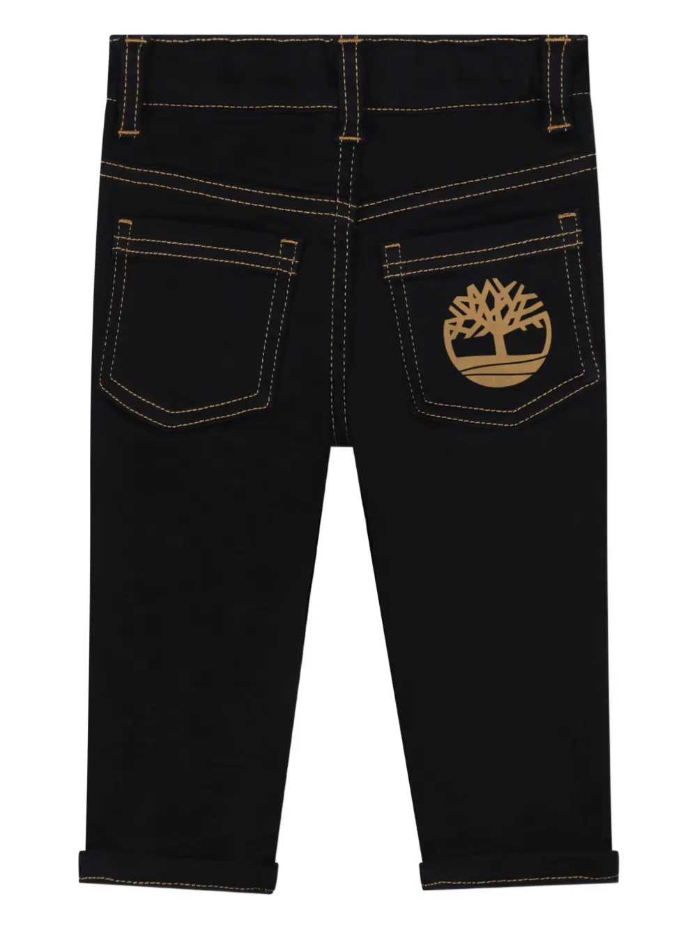 Timberland Contrast-stitching Jeans In Black