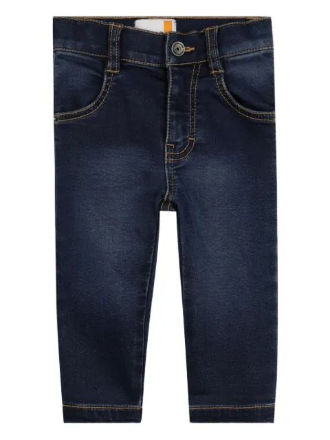 Timberland Kids button-fly denim trousers
