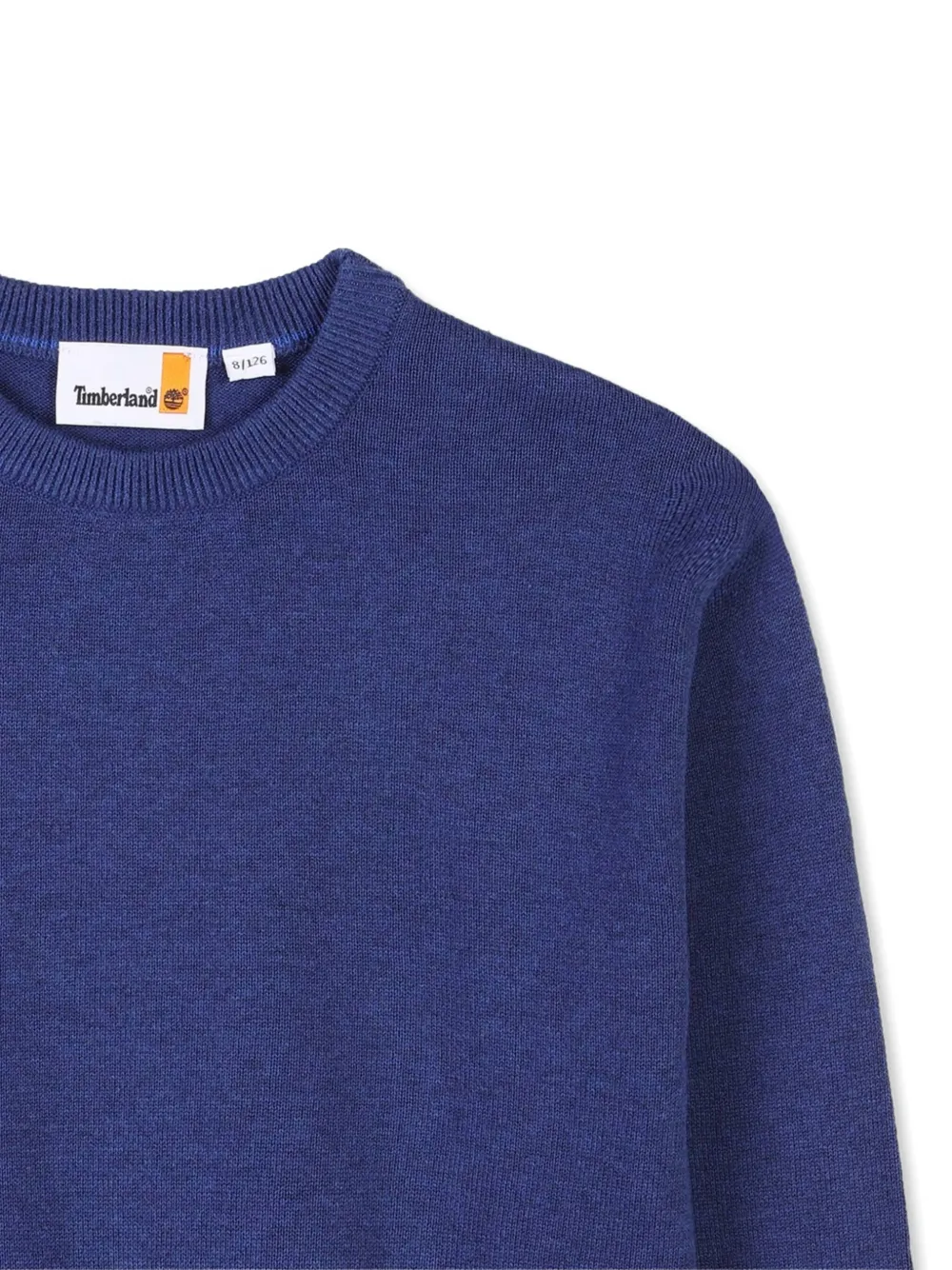 Timberland Kids Katoenen trui met ronde hals Blauw