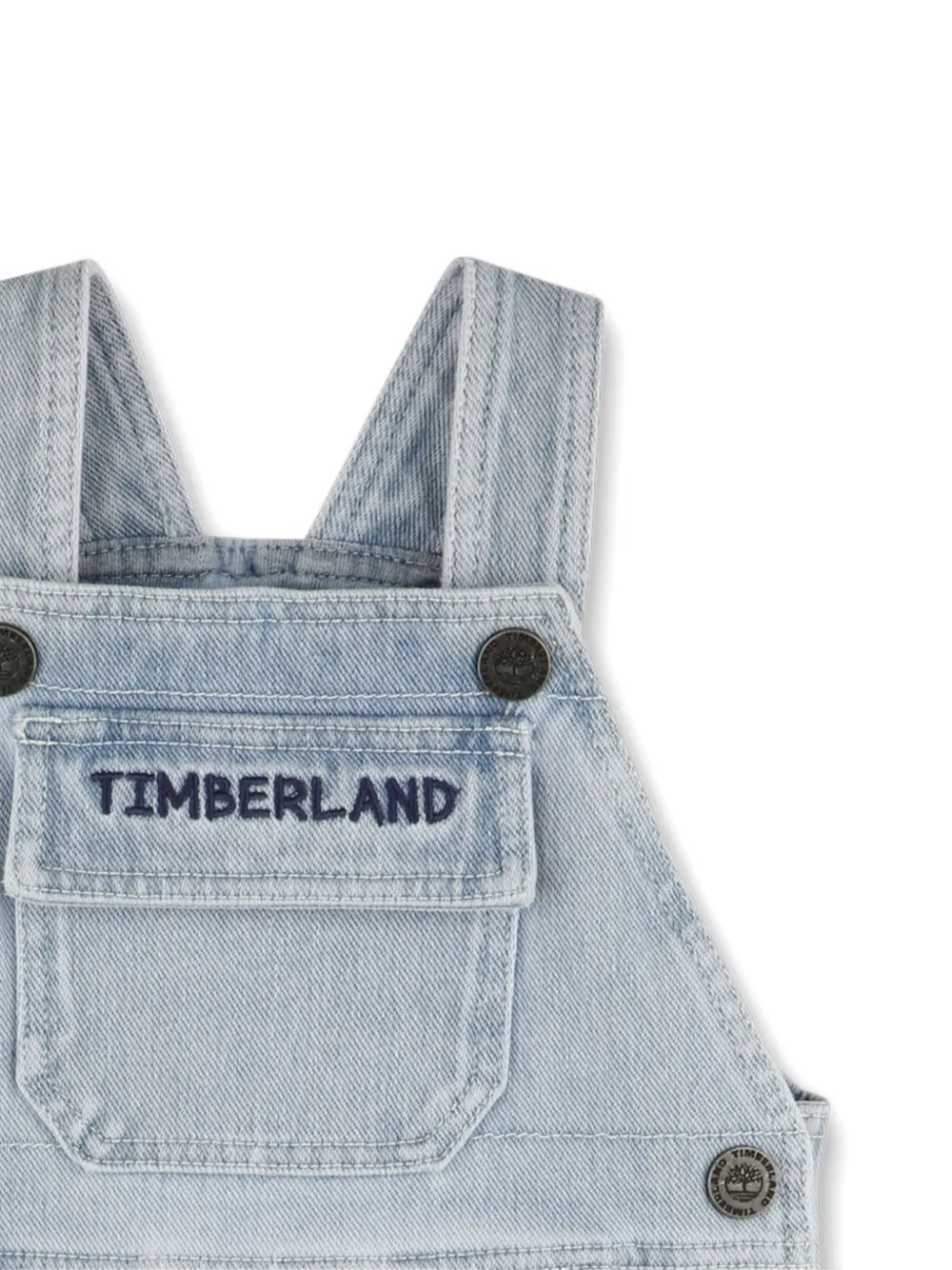 Timberland Kids Tuinbroek met geborduurde zak Blauw