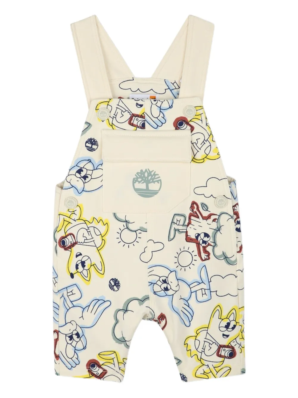 Timberland Kids Salopette con stampa - Toni neutri