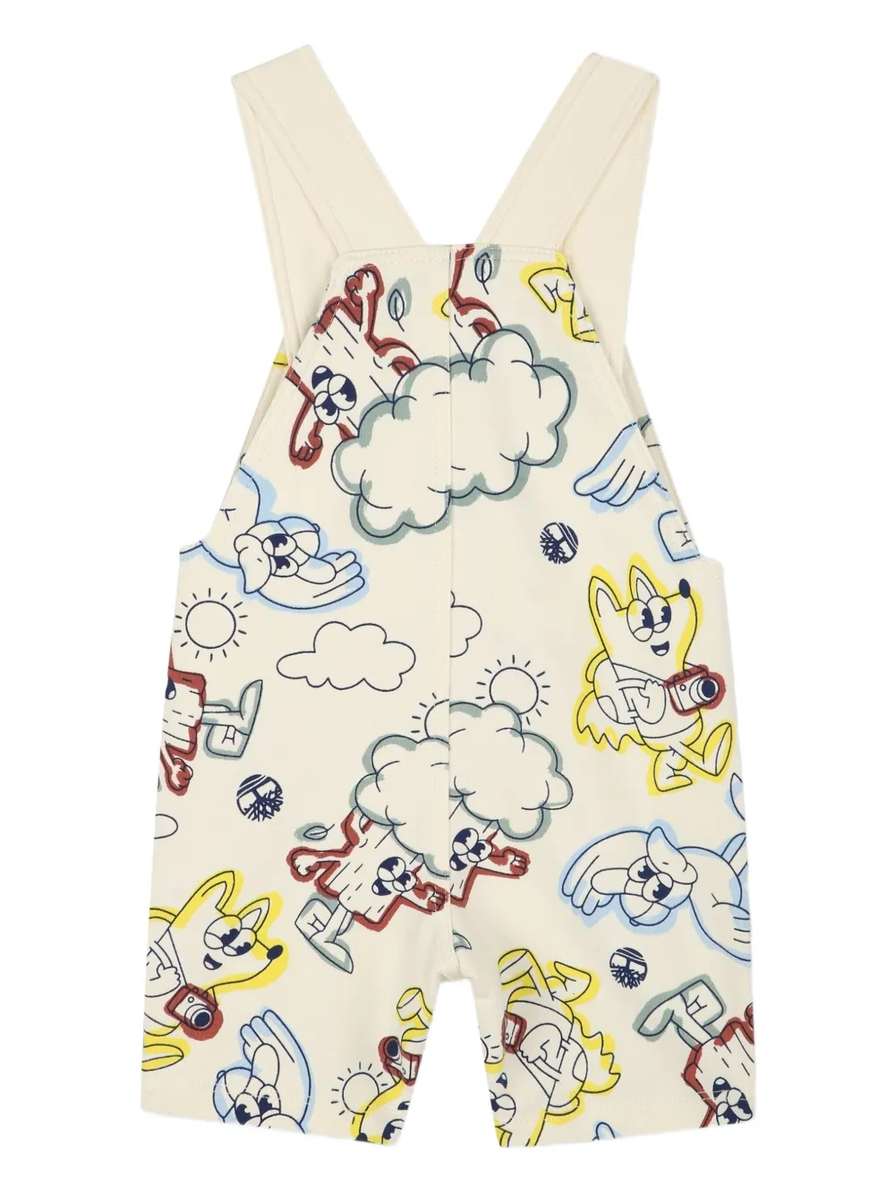 Timberland Kids Tuinbroek met stripprint Beige