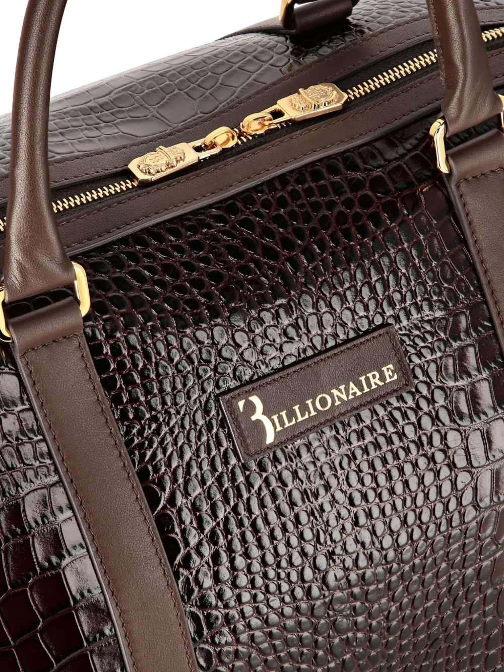 Billionaire Reistas met krokodillen-reliëf Bruin