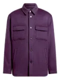 ETRO cashmere patch-pocket overshirt - Purple