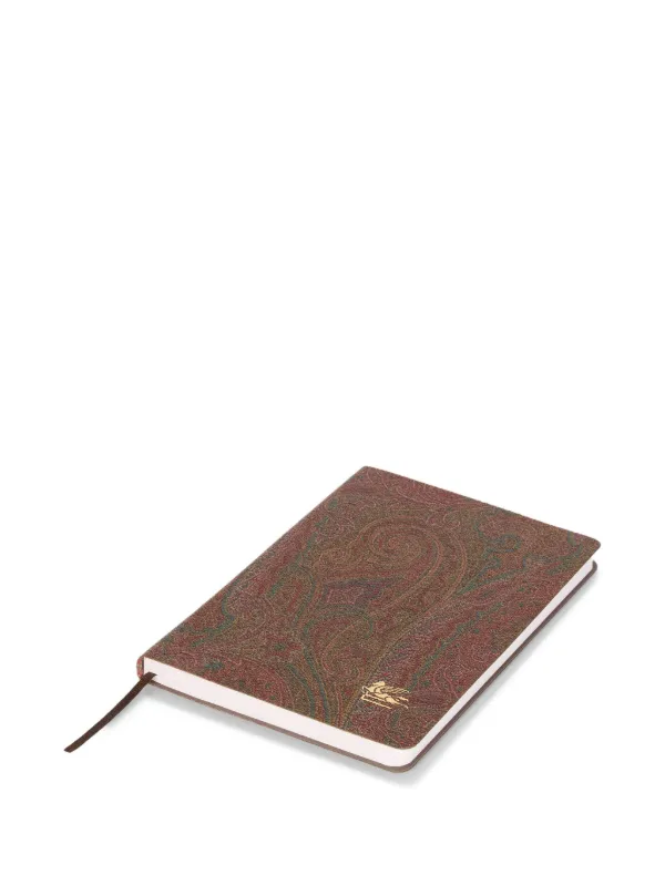 ETRO HOME ペイズリーノート 21cm x 14.5cm | レッド | FARFETCH JP