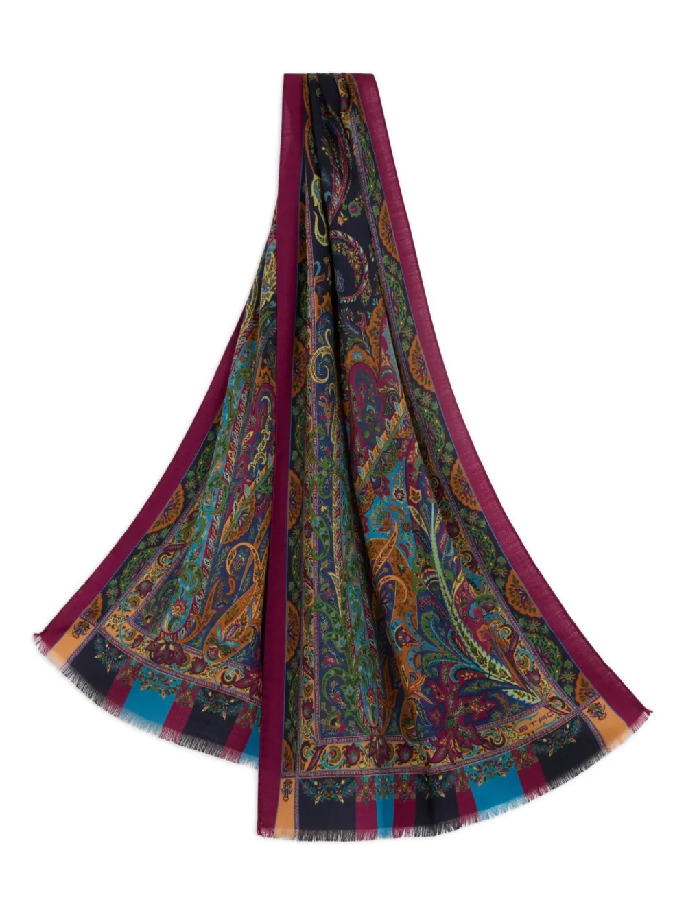 ETRO paisley-jacquard scarf Rood