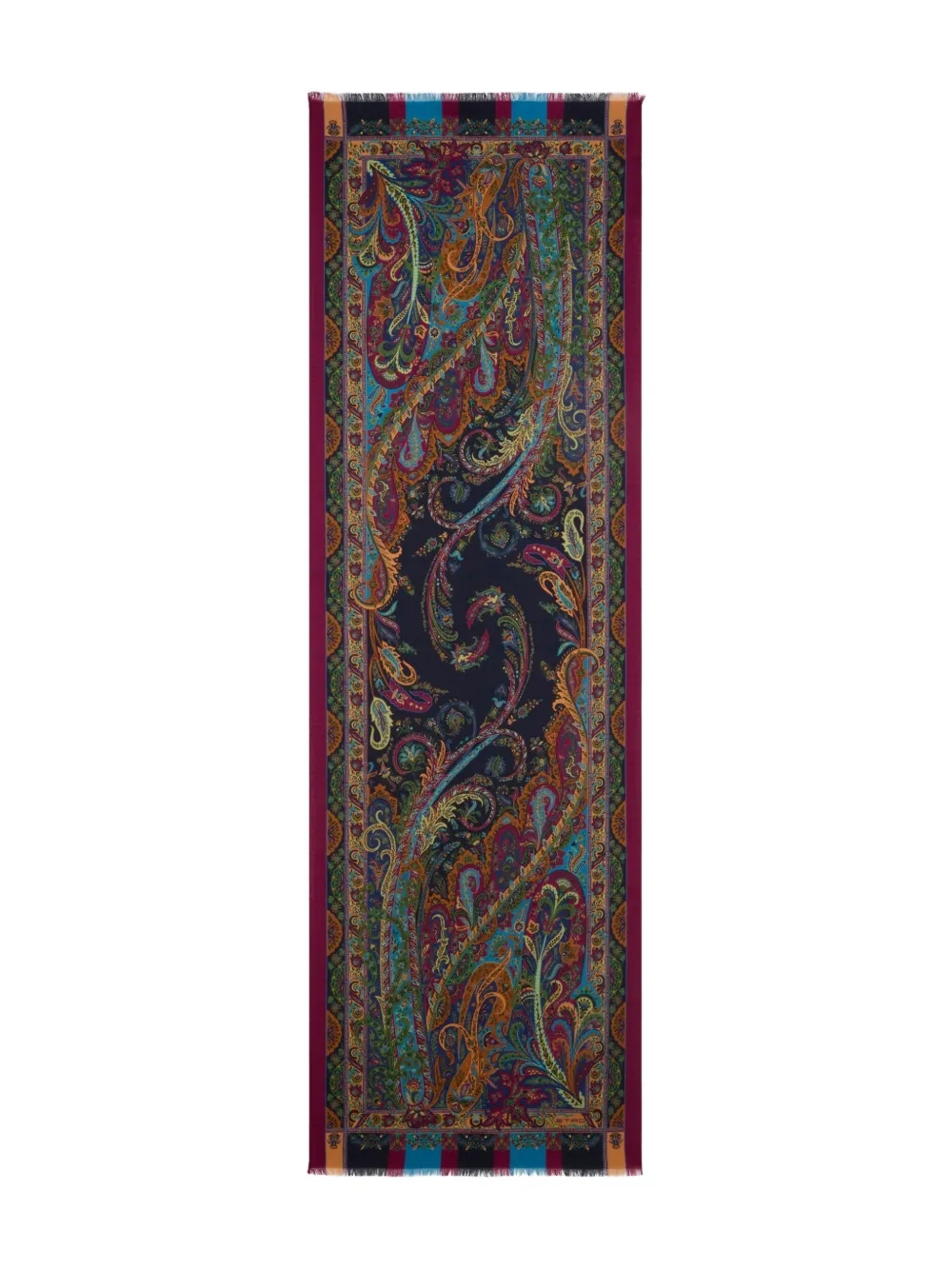 ETRO paisley-jacquard scarf Rood