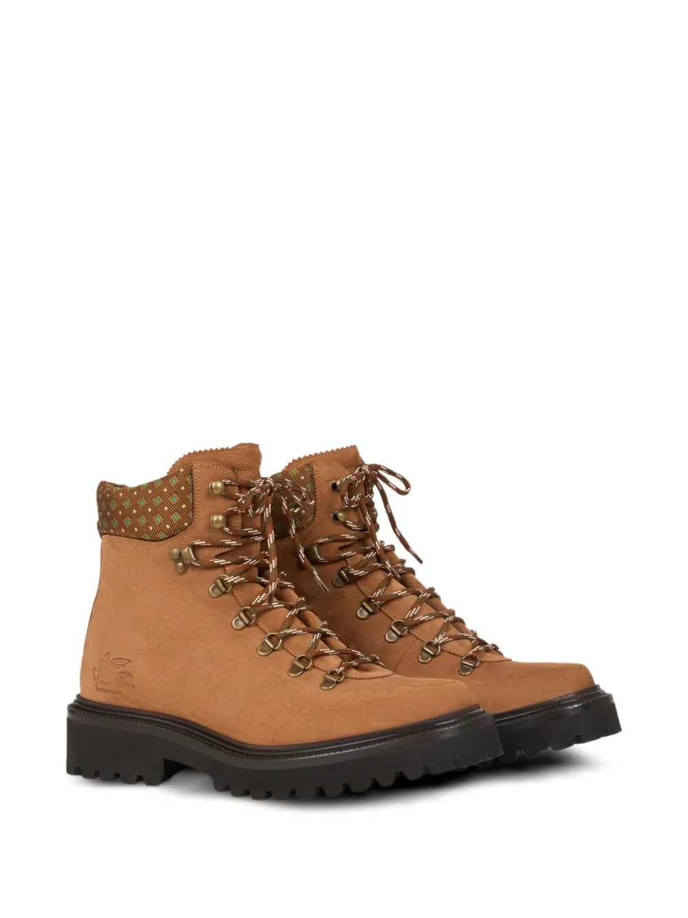 ETRO patterned-collar lace-up boots | Hiking Boots | Image 2