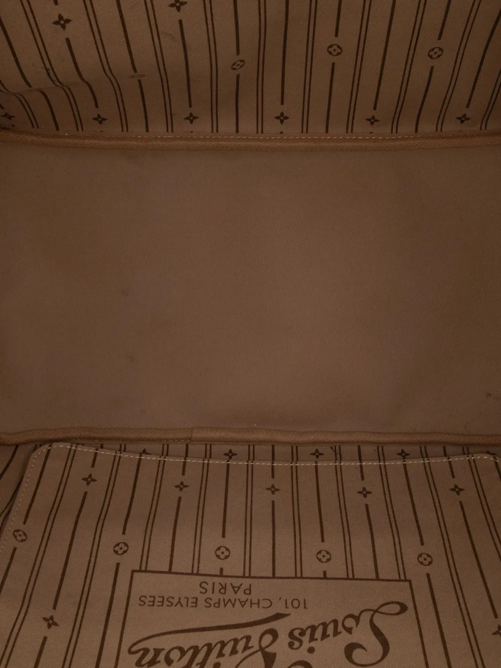 Pre-owned Louis Vuitton 2012 Monogram Neverfull Gm Tote Bag In Brown