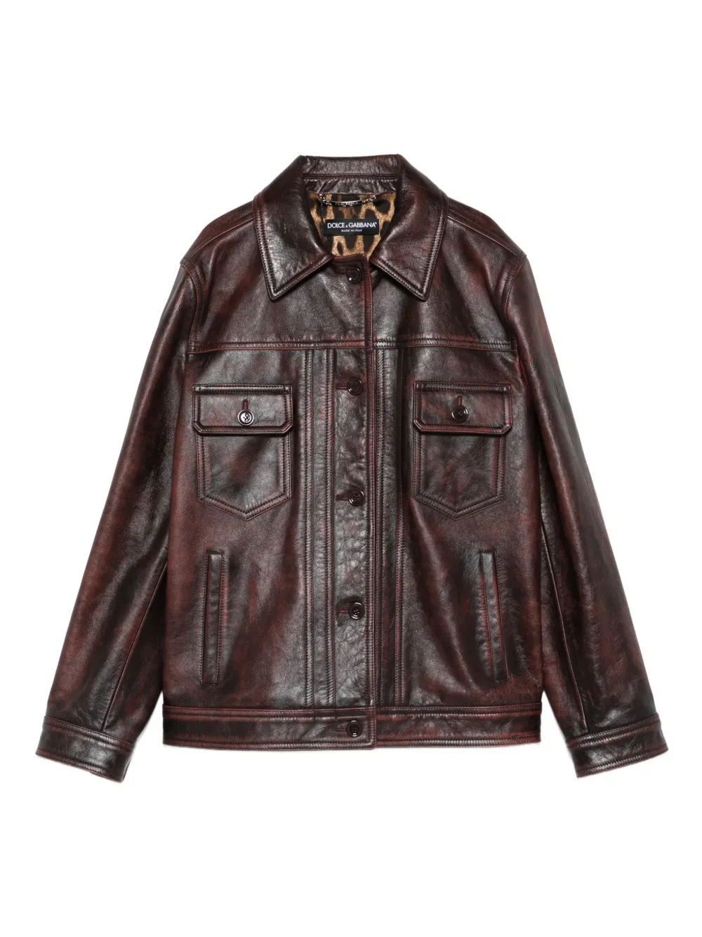 Dolce & Gabbana flap-pocket jacket - Marrone