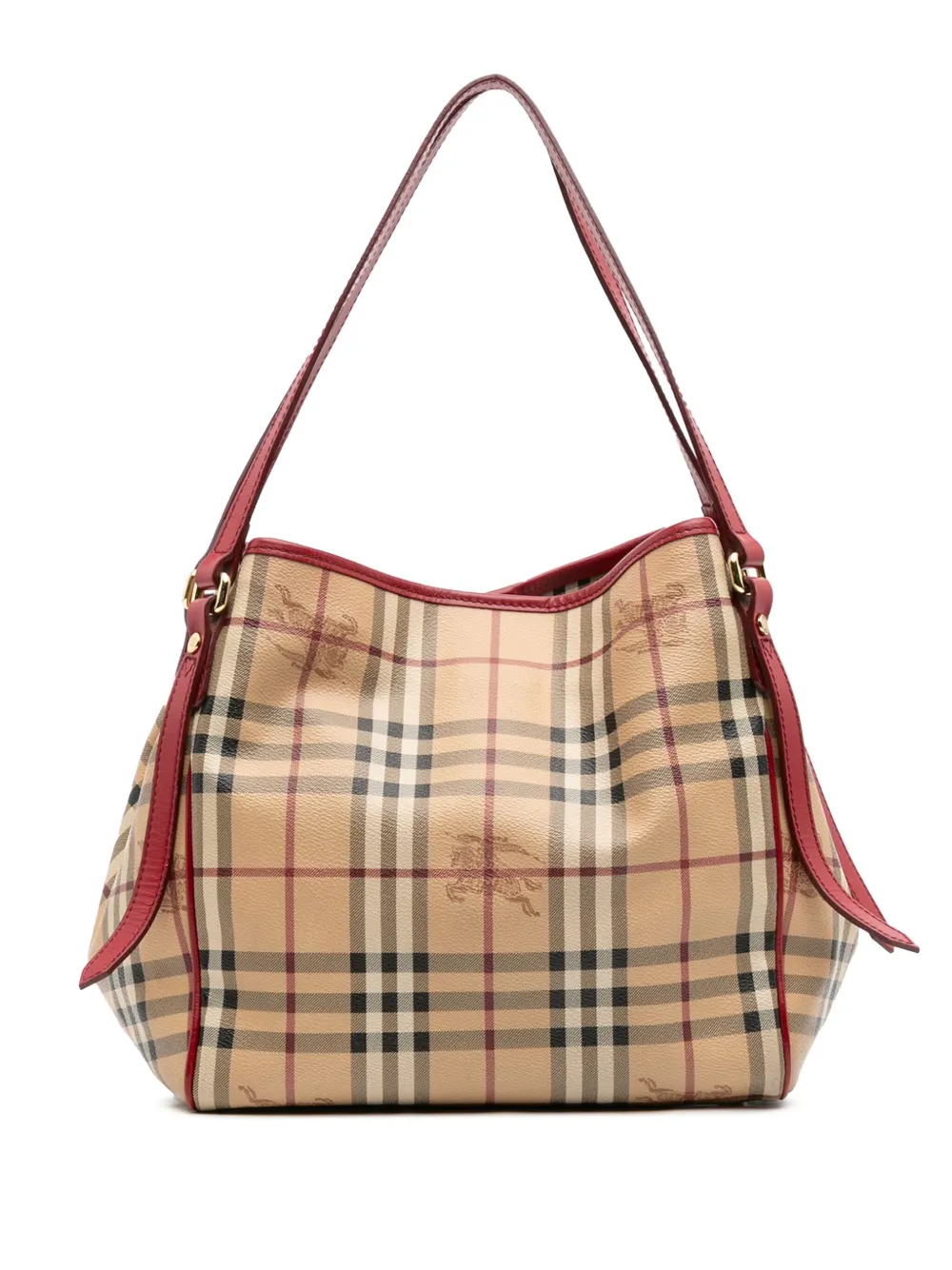 Burberry Pre-Owned 2000-2017 Small Haymarket Check Coated Canvas Canterbury tote bag | Brown | Image 1
