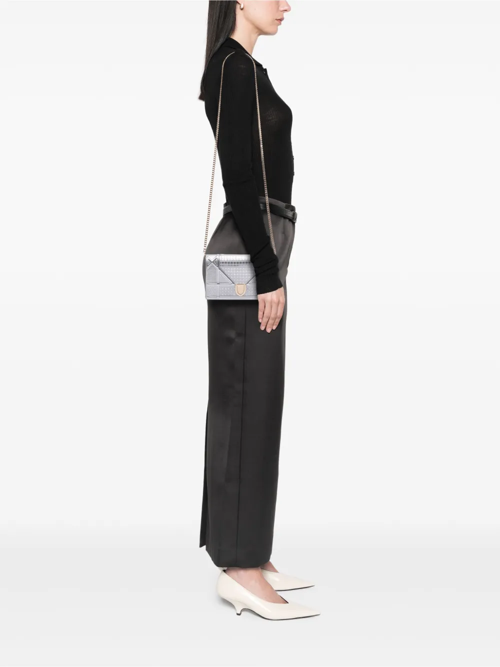 Christian Dior Pre-Owned 2018 Baby Patent Microcannage Diorama crossbody bag | Pre-Owned | Image 2