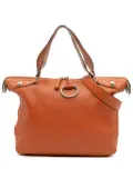 Gucci Pre-Owned 2016-2025 Large Pebbled Calfskin Icon Bit satchel - Orange